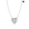 Tilla 14kt white gold Heart diamond necklace image
