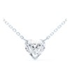 LOEV 18kt recycled white gold Floating Heart diamond necklace image